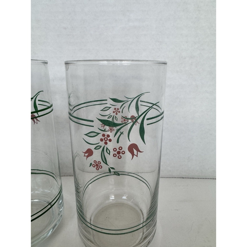 Corelle Rosemarie 16 Oz. Tumblers Drinking Glasses--Set Of 2  6"Tall 16 Oz - Picture 2 of 3